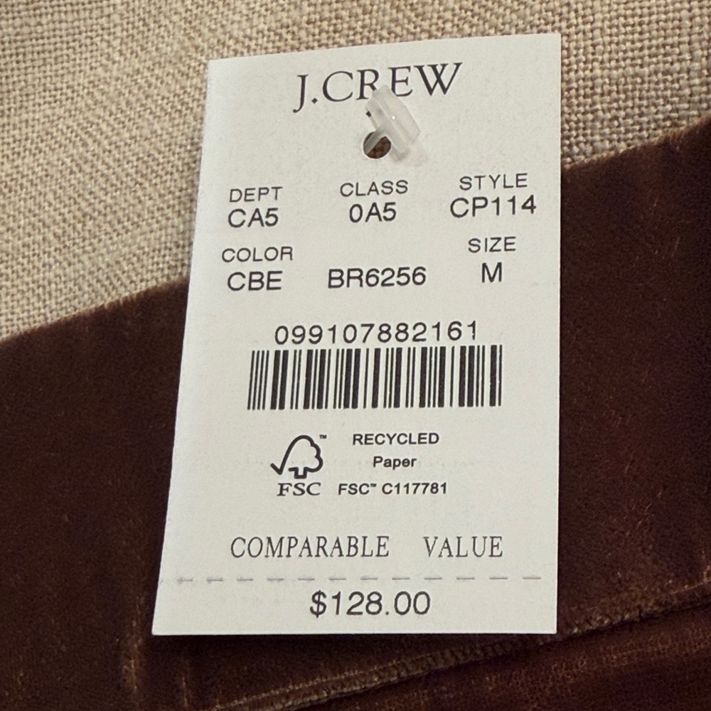 J. Crew Cubeb Berry Velvet Pull-On Midi Skirt/NWT/M - Picture 9 of 14